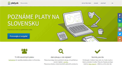 Desktop Screenshot of platy.sk